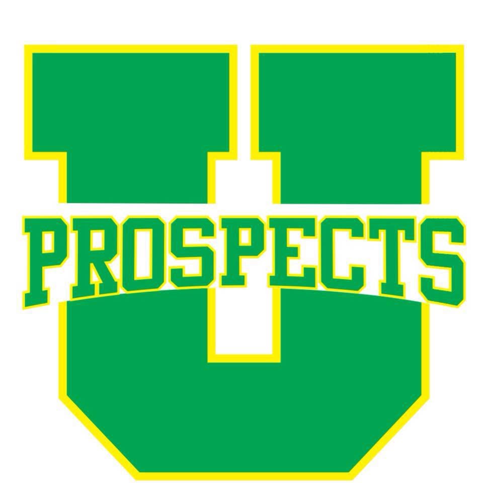 Utah Prospects logo — green U with PROSPECTS across the middle